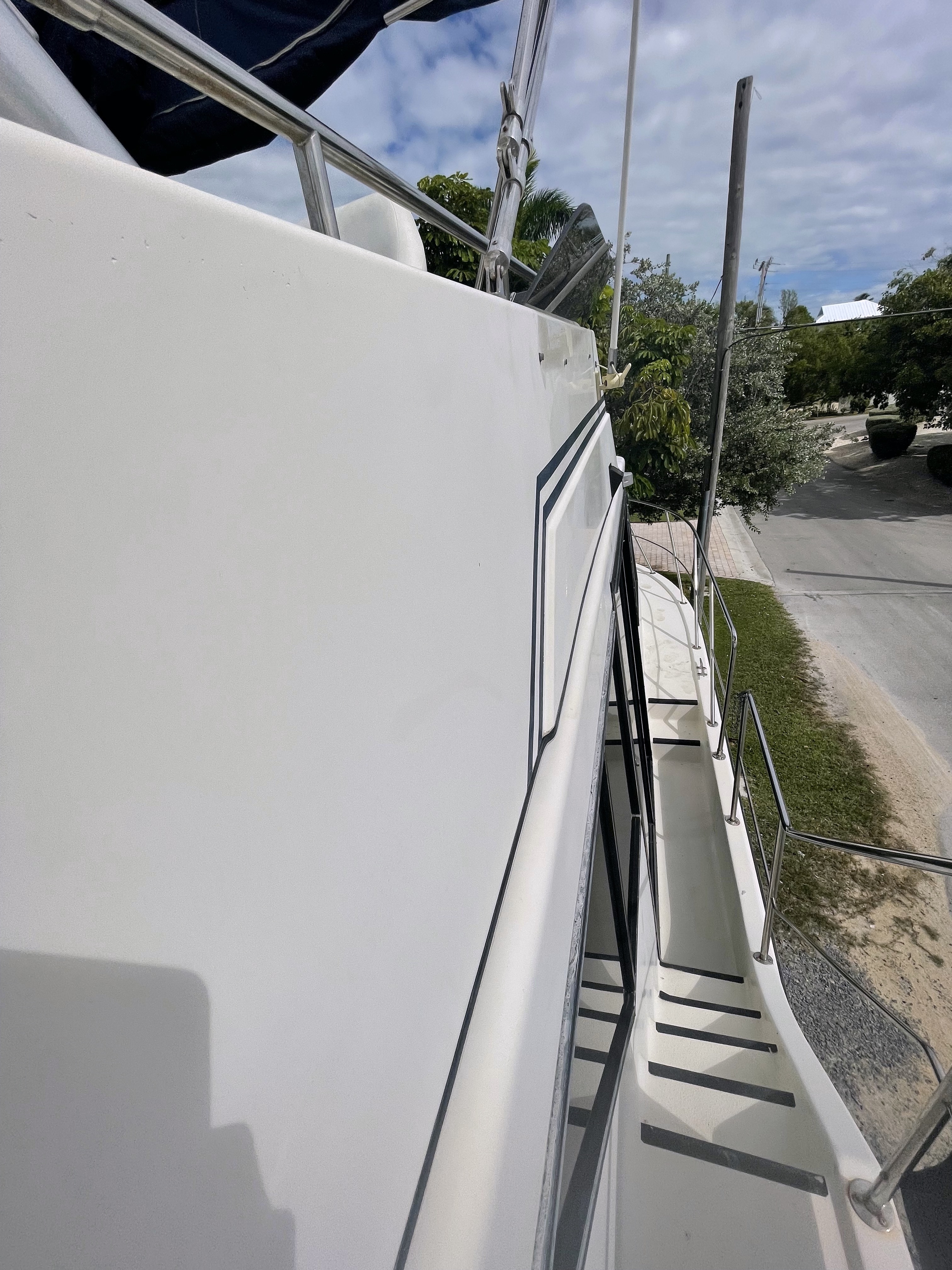 Before marine restoration by Keys Detailing